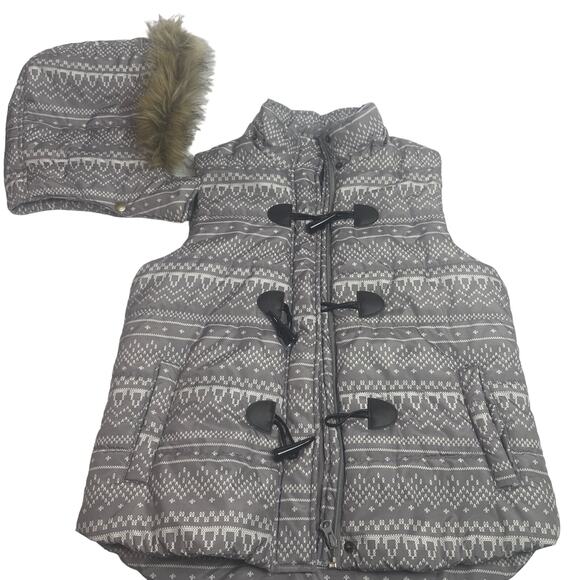The Limited Puffer‎ Vest With Detachable Hood Size M New With Tags NWT - Picture 3 of 13
